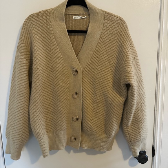 OAK + FORT Sweaters - Oak and fort herringbone cardigan
